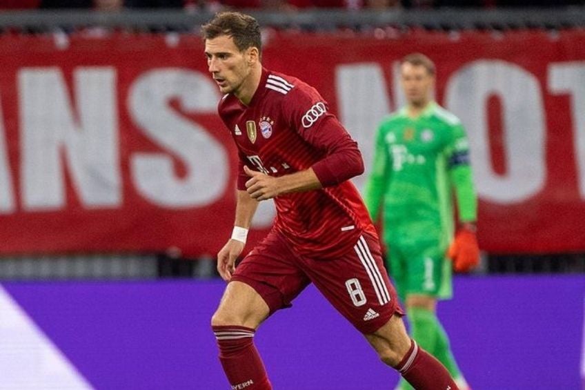 Leon Goretzka durante un partido del Bayern Munich