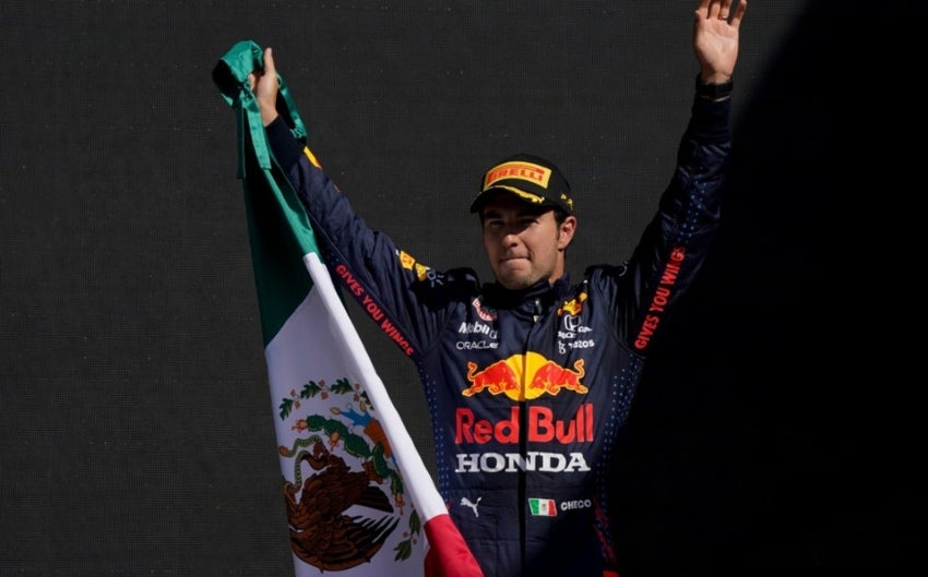 Sergio Pérez en la temporada 2021 de la F1