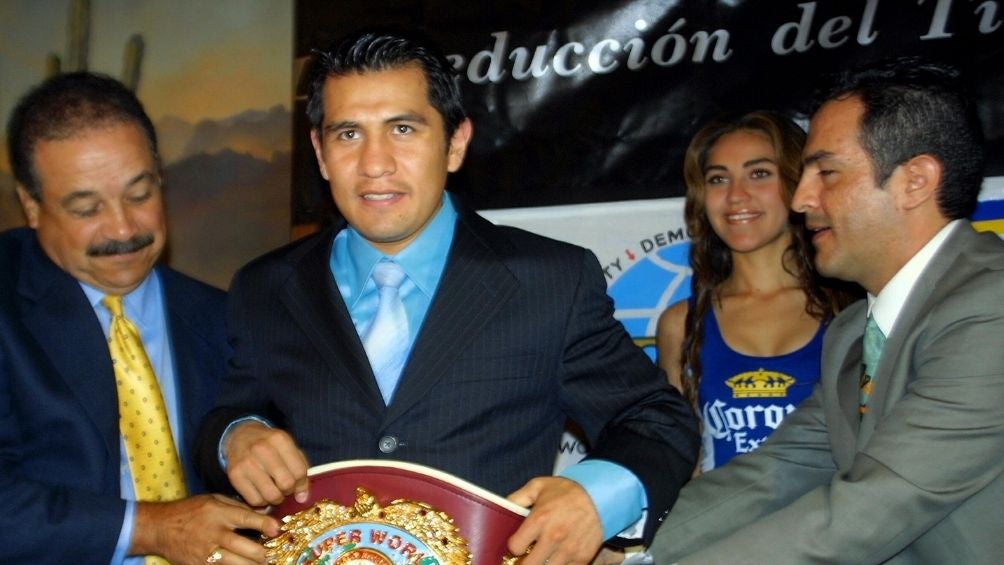 Barrera en su época de boxeador