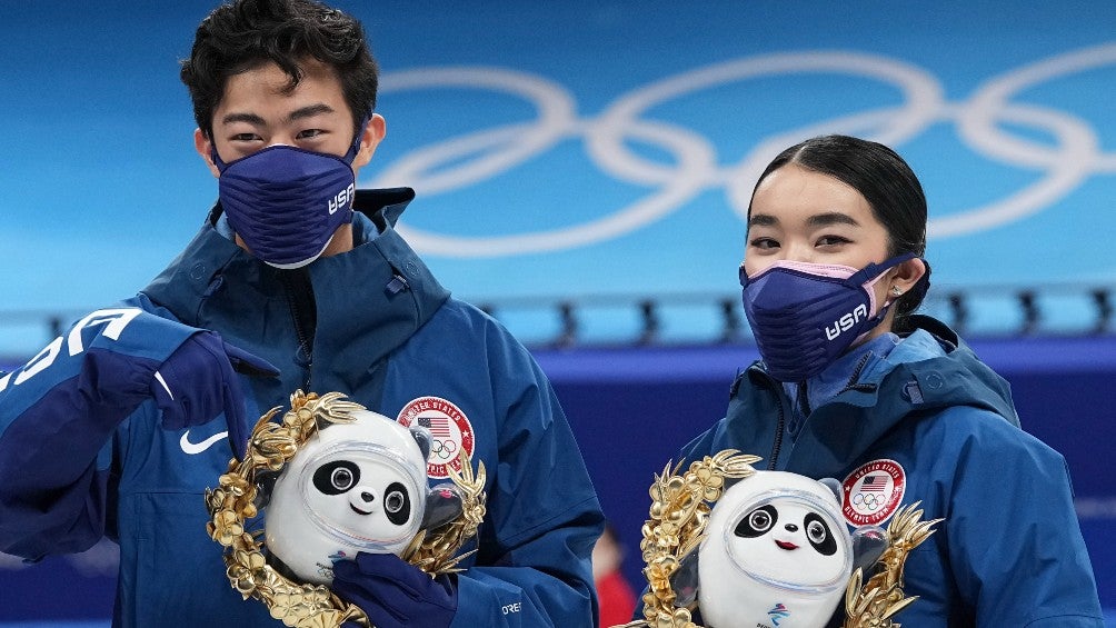 Karen Chen y Nathan Chen, medallistas de Plata en patinaje artístico en Beijing 2022