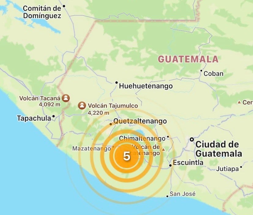 Se sintió un sismo en Chiapas que se originó en Guatemala