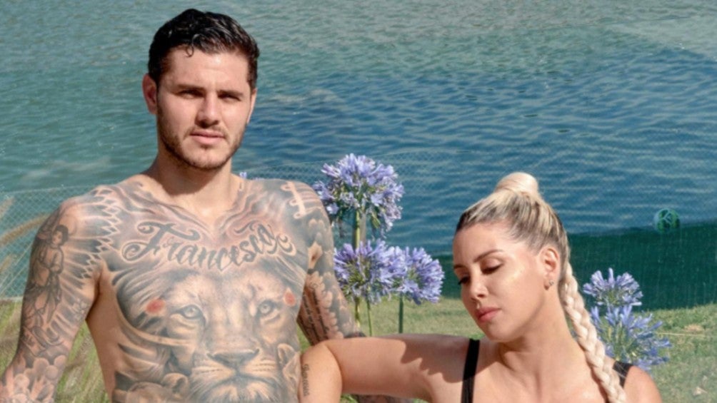 Mauro Icardi junto a Wanda Nara