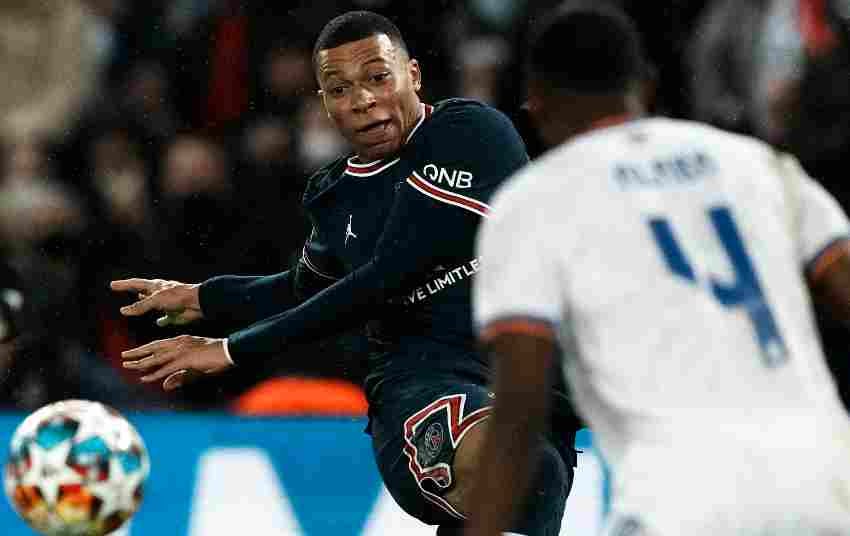 Mbappé contra el Madrid en Champions League 