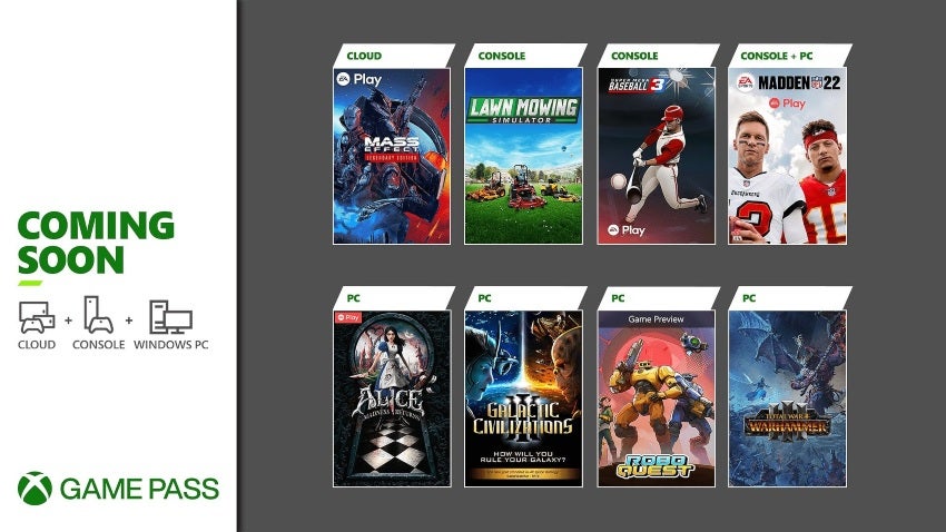 Nuevos juegos de Xbox Game Pass