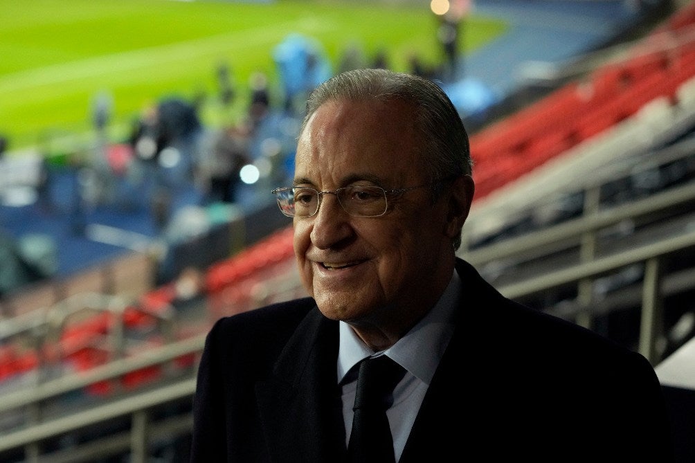 Florentino Pérez presente en el duelo de Champions entre Real Madrid y PSG