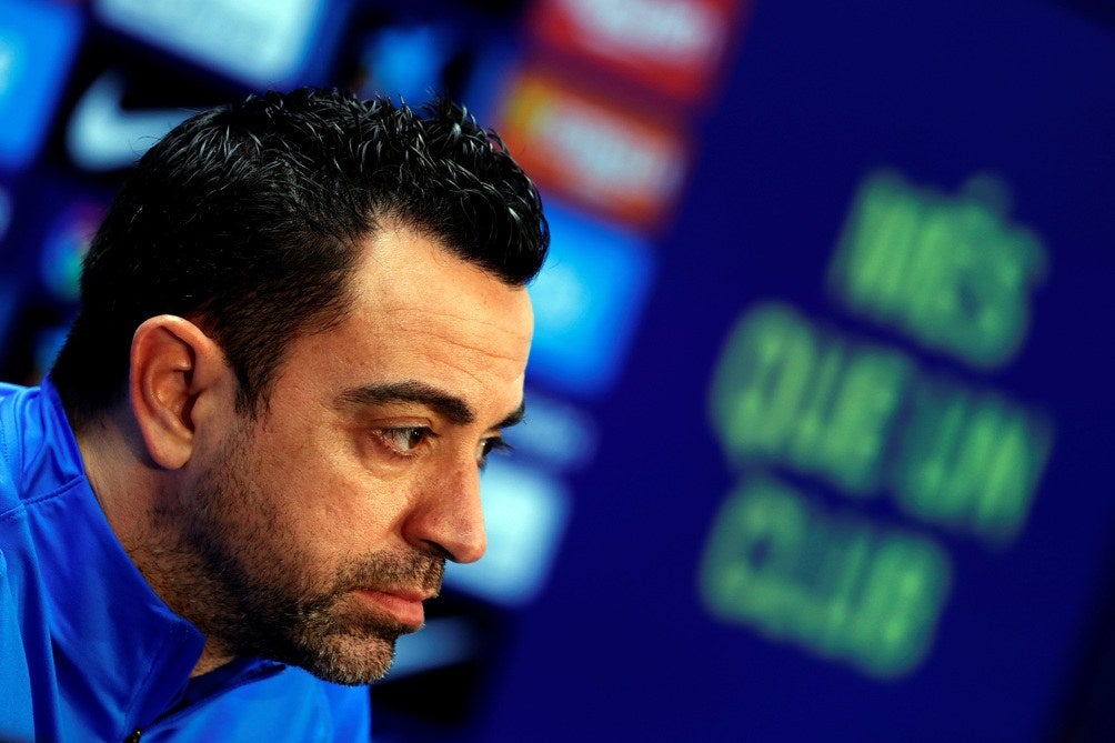 Xavi Hernández en rueda de prensa previa al duelo del domingo