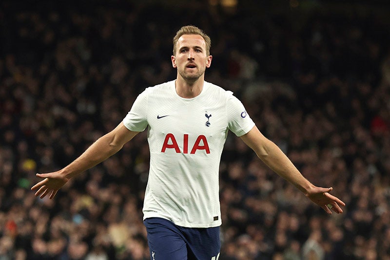 Harry Kane festeja un gol con el Tottenham 