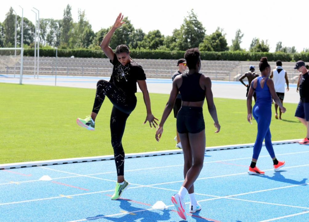 Okagbare en preparación previa a llegar a los Juegos Olímpicos, en julio