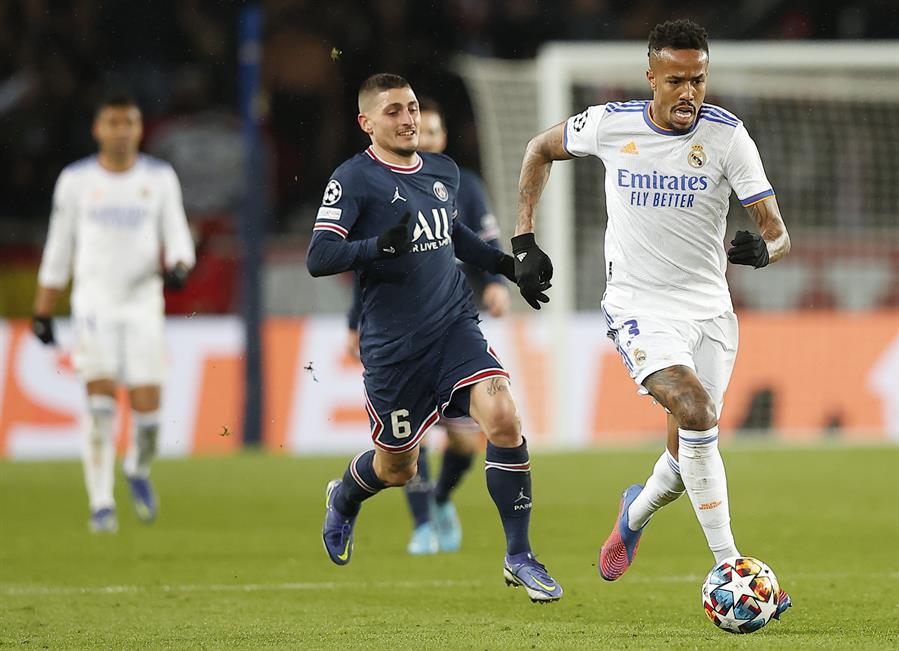 Marco Verratti durante un partido con PSG