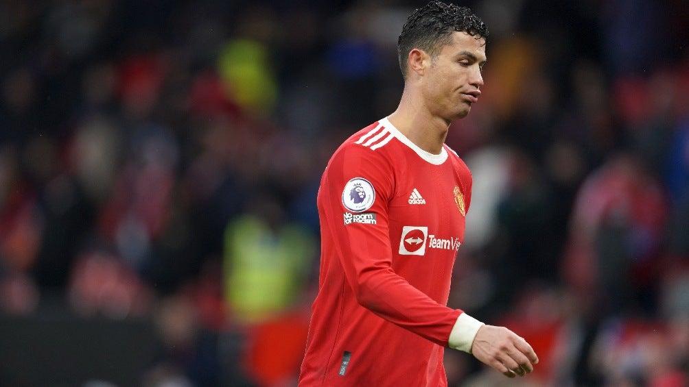 Cristiano Ronaldo jugando partido con el Manchester United