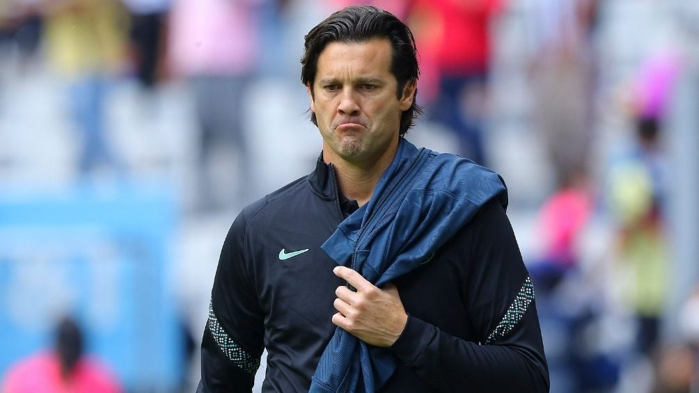 Solari en el partido de América 