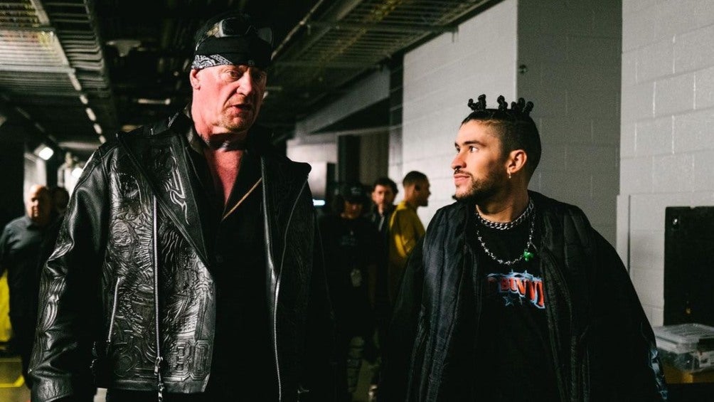 Undertaker y Bad Bunny tras bastidores