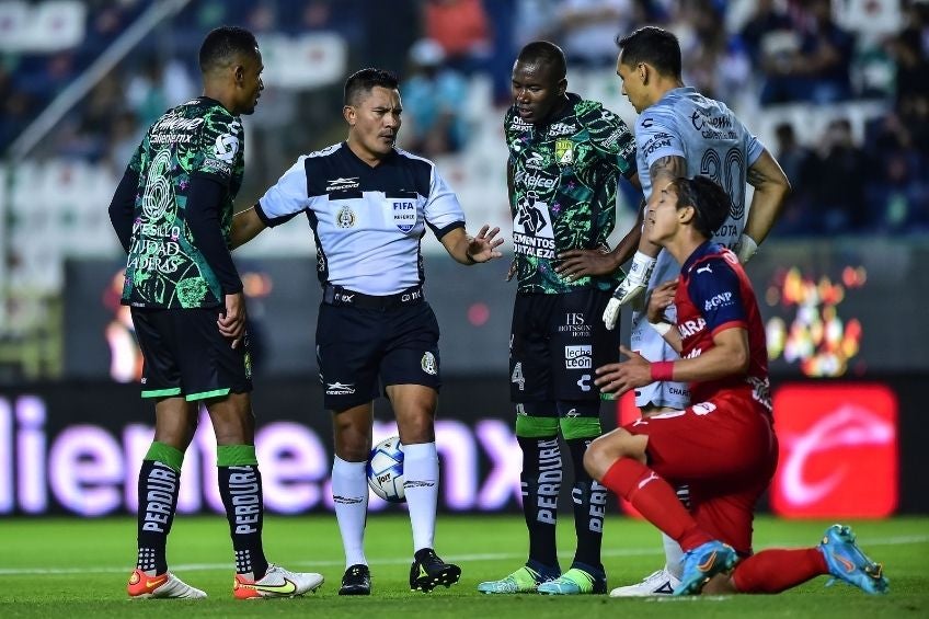 Fernando Guerrero tras la jugada polémica