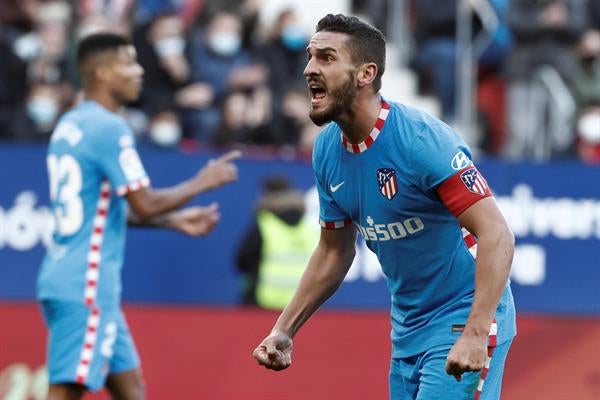 Koke en acción con el Atlético de Madrid 