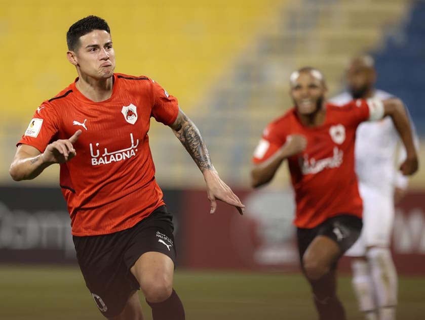 James Rodríguez, jugador del Al Rayyan