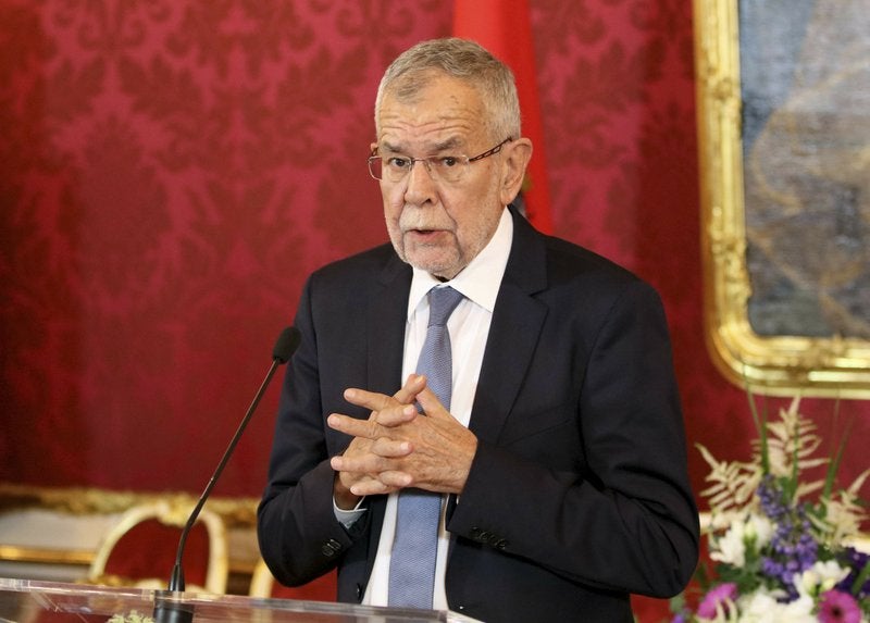 Alexander Van der Bellen, presidente de Austria 