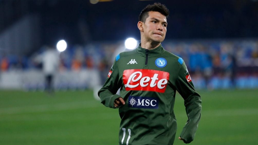 Lozano con el Napoli