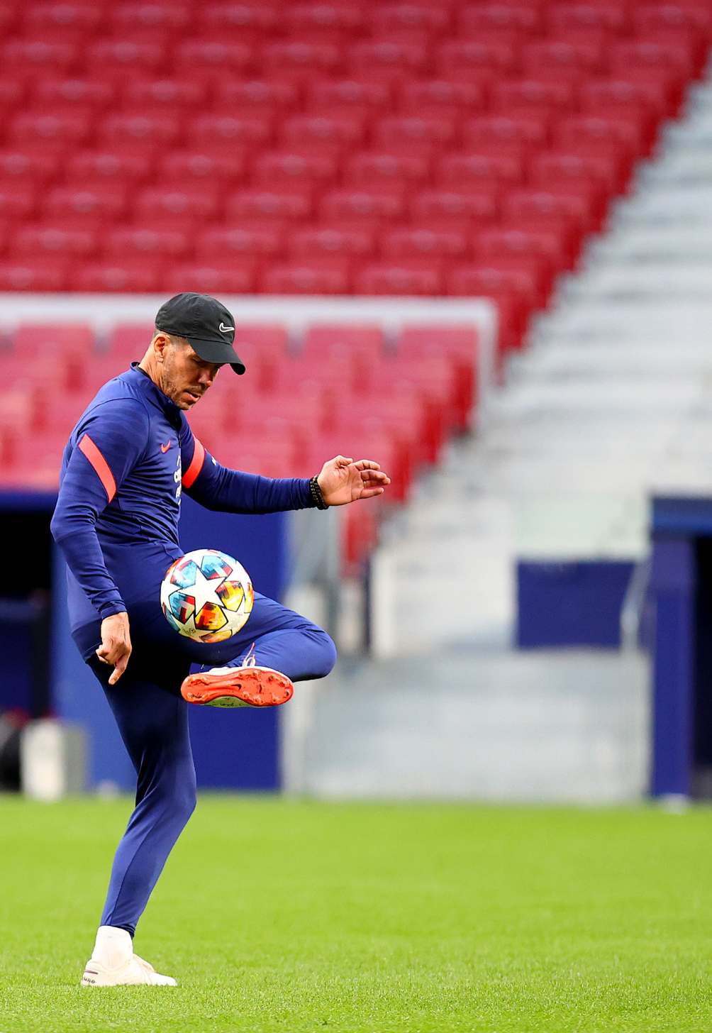 Simeone en previa de Champions, dentro del Wanda Metropolitano