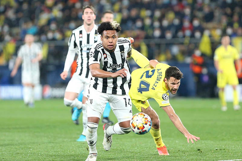 Weston McKennie durante el duelo ante Villarreal 