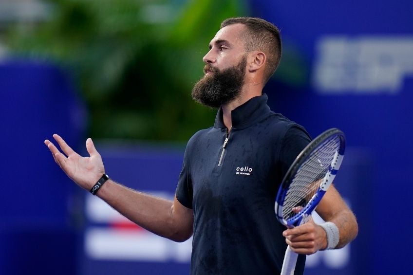 Benoit Paire durante el partido