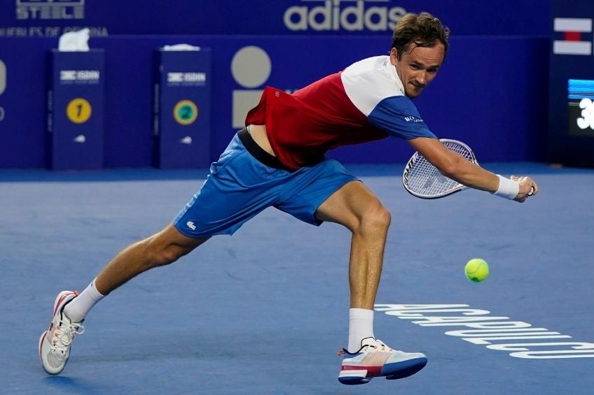 Daniil Medvedev durante el partido