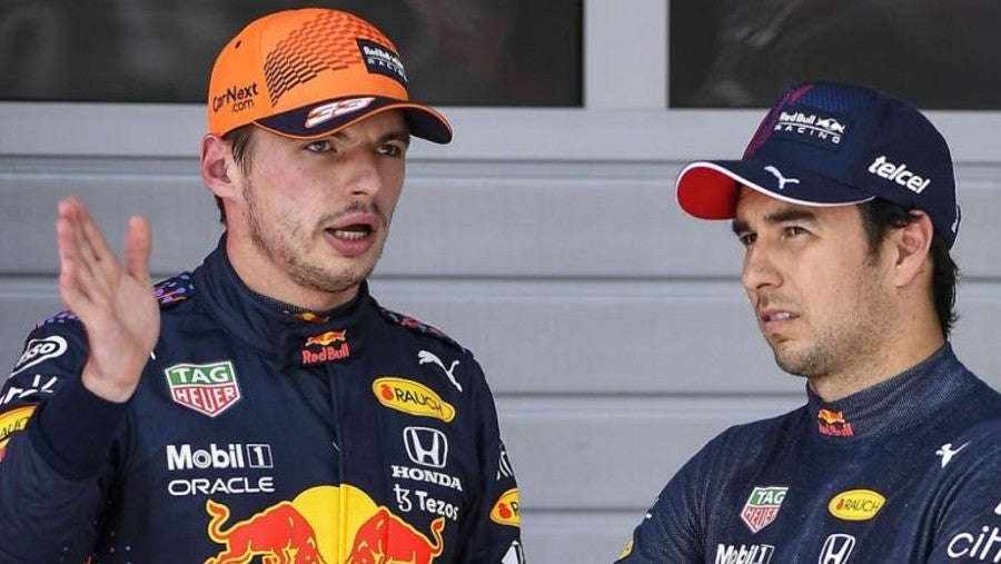 Max Verstappen con el mexicano