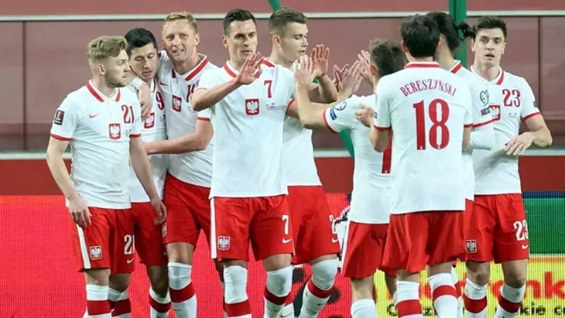 Un partido de la Selección de Polonia