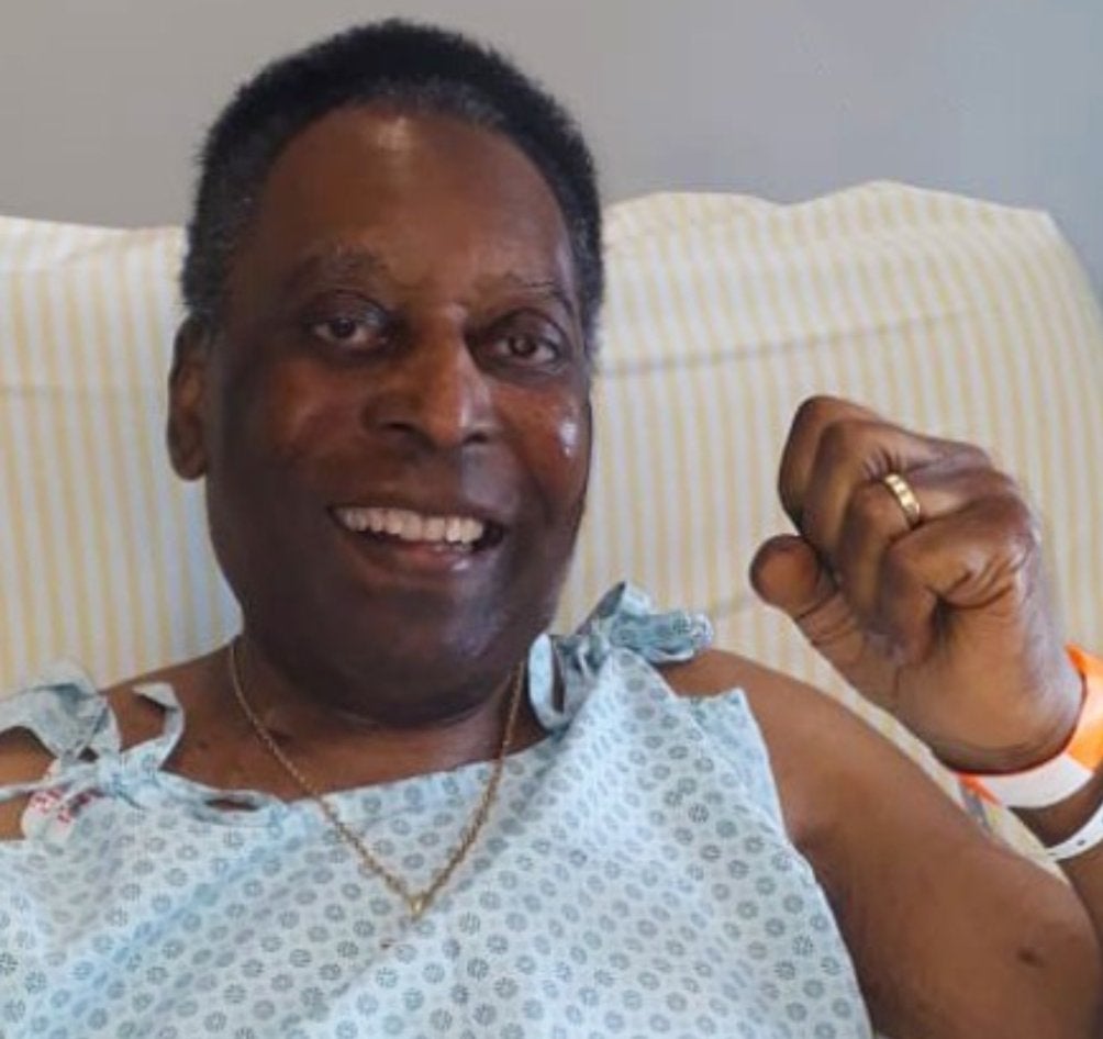 Pelé en ingreso del hospital