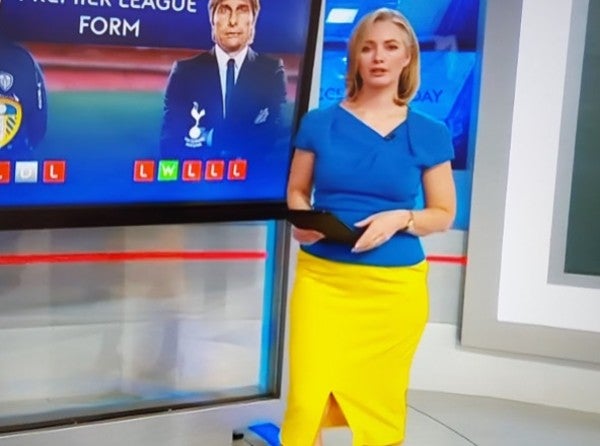 Hayley McQueen en 'Sky Sports'