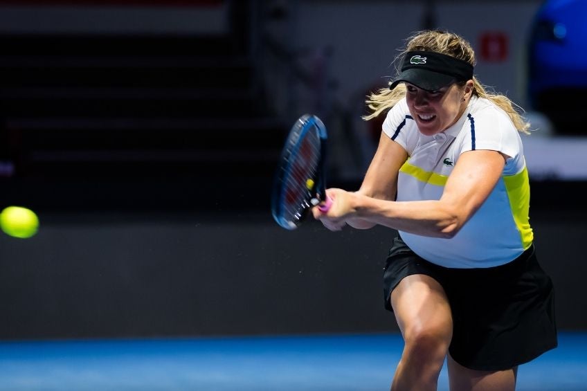 Anastasia Pavlyuchenkova durante un partido