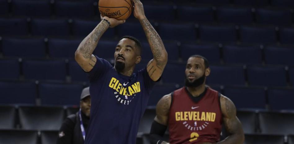 JR Smith y Lebron James