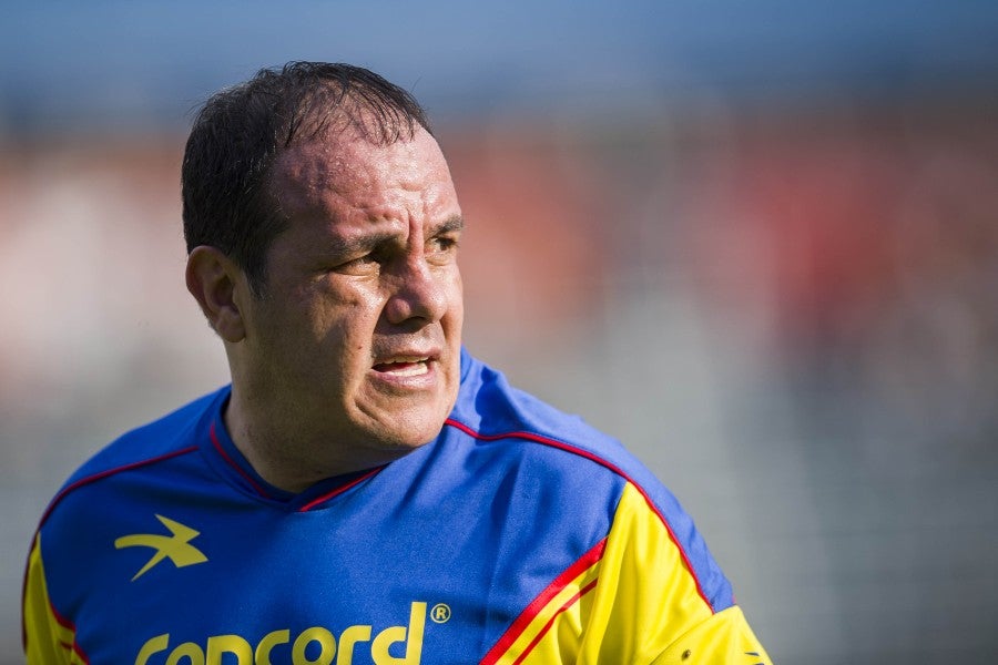 Cuauhtémoc Blanco en un Clásico de Leyendas