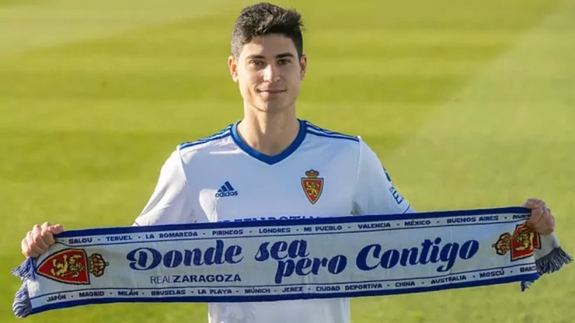 Jaume Garu, jugador del Real Zaragoza