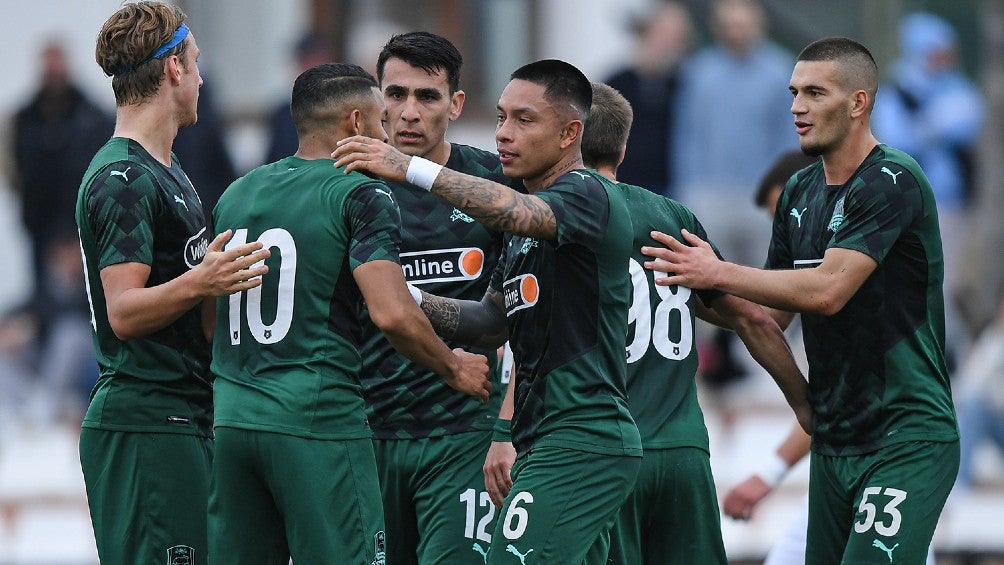 Krasnodar celebra durante partido