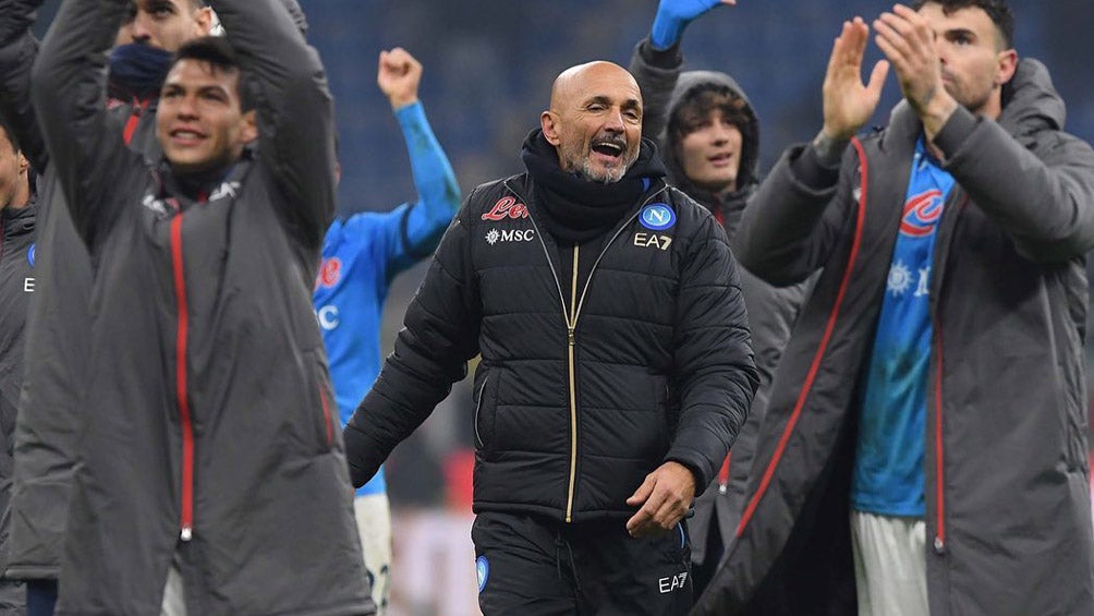 Luciano Spalletti tras una victoria del Napoli 