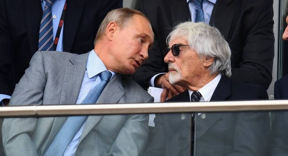 Bernie Ecclestone y Vladimir Putin