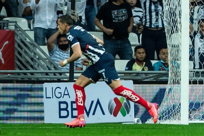 Funes Mori festejando su gol vs América