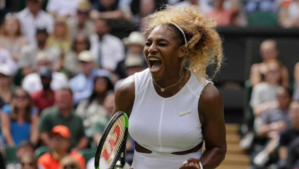 Serena Williams en un juego de tenis