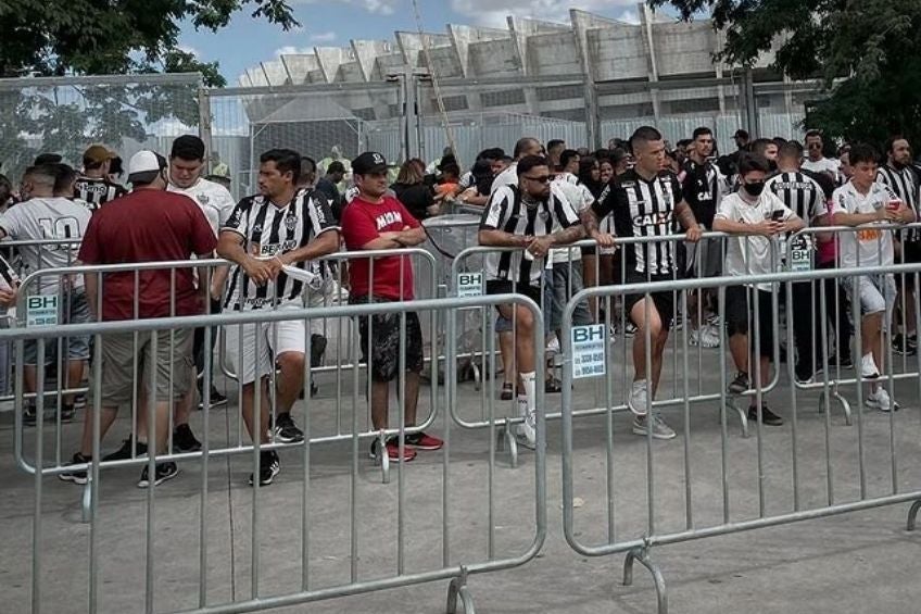 Afición del Atlético Mineiro previo al partido