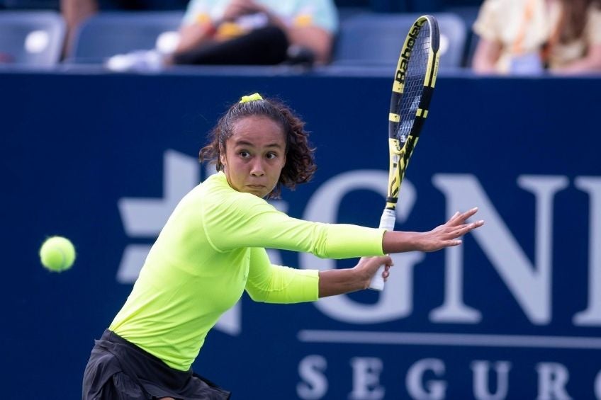 Leylah Fernandez durante la final