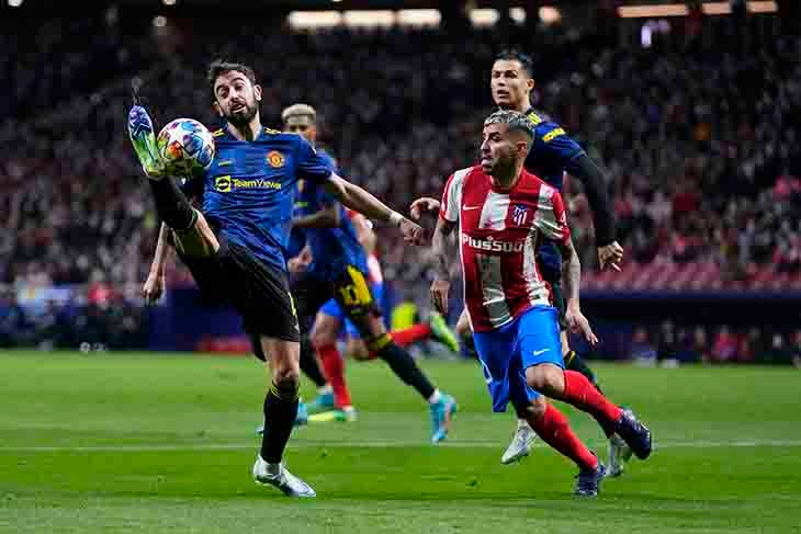 Manchester United y Atlético de Madrid, empataron 1-1 en el juego de ida