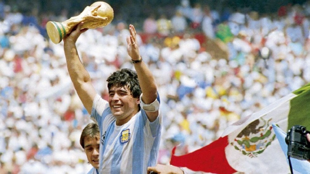 Maradona campeón del Mundo con Argentina en México 1986