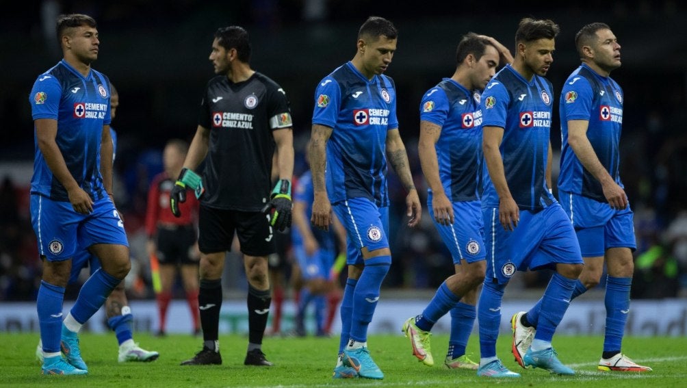 Jugadores de Cruz Azul tras un partido