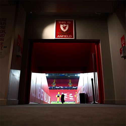 Entrada a la cancha de Anfield 