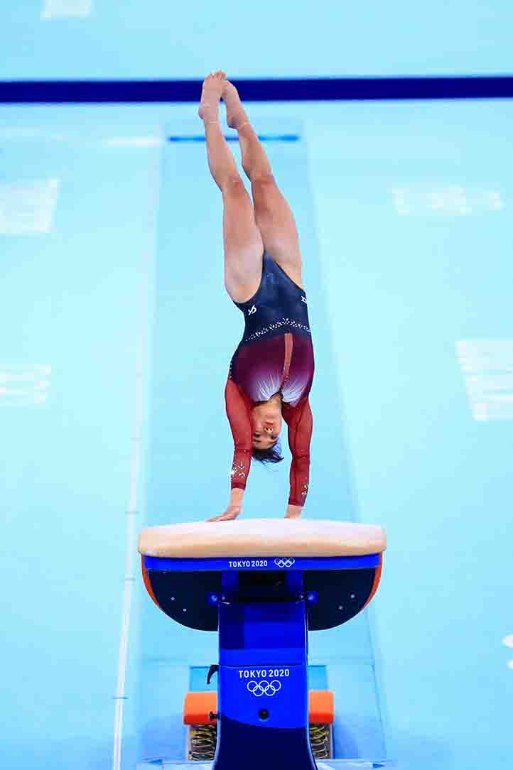 Alexa Moreno durante la prueba del Salta de Caballo 