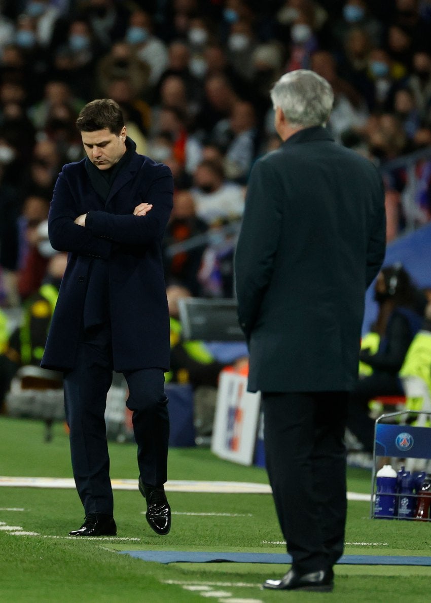 Mauricio Pochettino durante la derrota del PSG vs Madrid