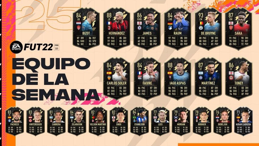 Equipo de la Semana 25 de FIFA 22