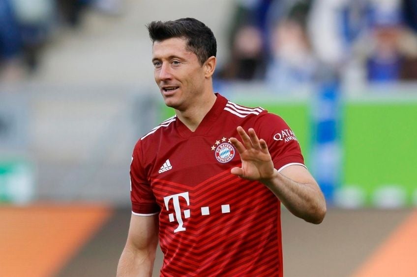 Robert Lewandowski durante el partido