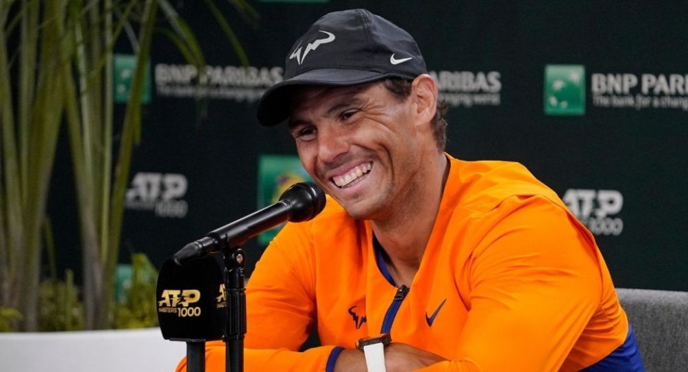 Rafael Nadal en conferencia de prensa