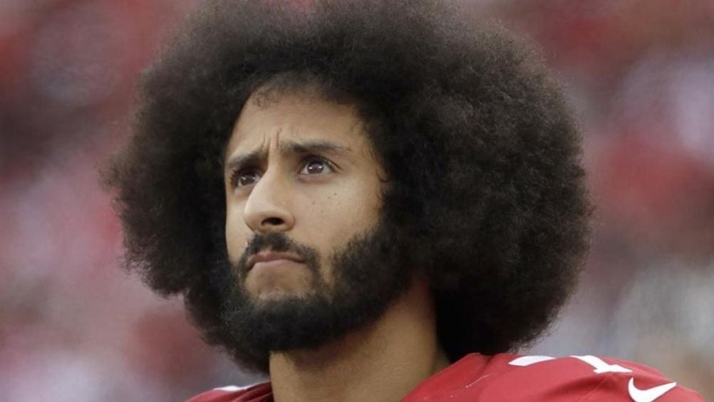 Colin Kaepernick en un juego de los 49ers